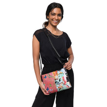  Butterflies and Graffiti Crossbody bag  / Zip Pouch