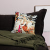 Mona Go Round Throw Pillow