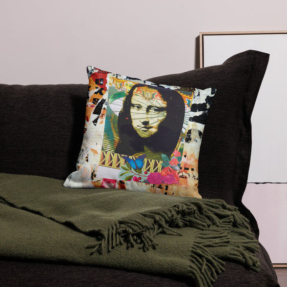 Mona Go Round Throw Pillow