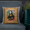 Mona In Frame Throw Pillow