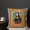 Mona In Frame Throw Pillow