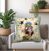 Flower Girl Throw Pillow