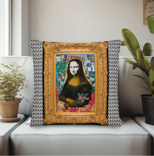  Mona In Frame Throw Pillow