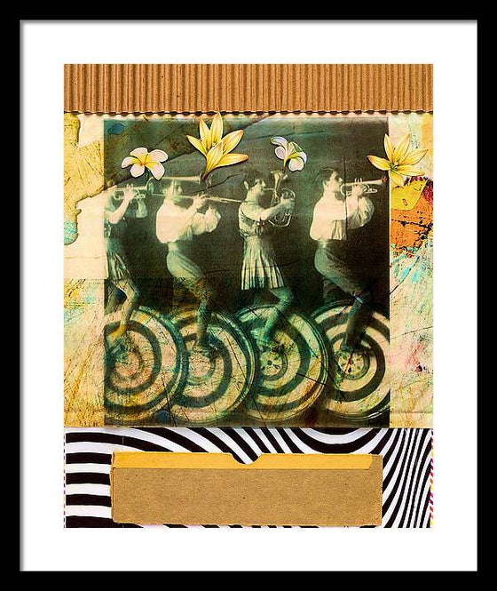 Unicycle Parade - Framed Print