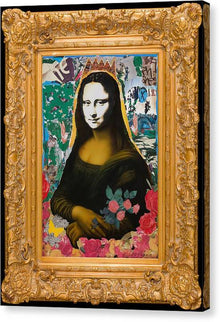  Mona In Frame - Canvas Print