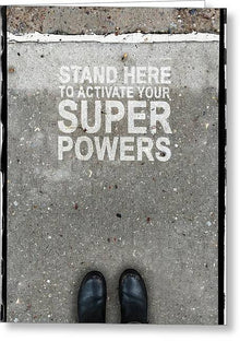  Super Powers - Greeting Card