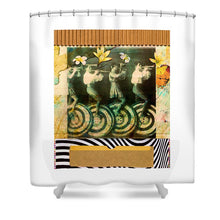  Unicycle Parade - Shower Curtain